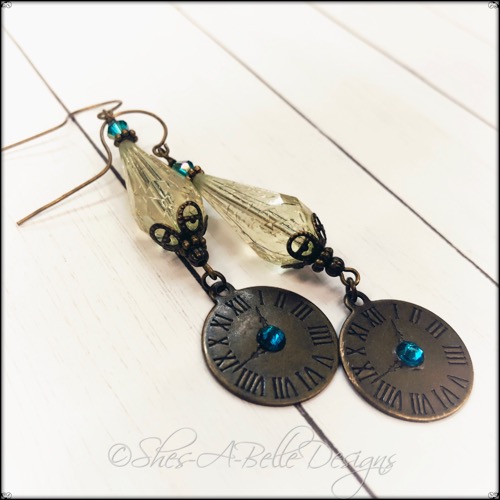 Time Keeper's Steampunk Earrings in Antique Bronze, Steampunk Earrings Time Keeper's Steampunk Earrings in Antique Bronze, Steampunk Earrings