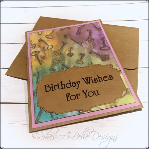 Birthday Wishes for You Handmade and Embossed Greeting Card, A2 Size Birthday Wishes for You Handmade and Embossed Greeting Card, A2 Size