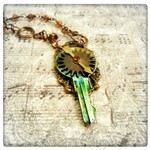 Gatekeeper's Upcycled Key OOAK Necklace in Antique Bronze, Steampunk Necklace Gatekeeper's Upcycled Key OOAK Necklace in Antique Bronze, Steampunk Necklace