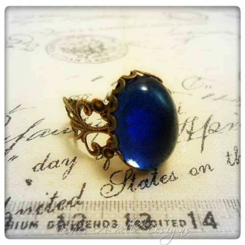 Astrid Victorian Style Filigree Ring in Antique Bronze, Adjustable Astrid Victorian Style Filigree Ring in Antique Bronze, Adjustable