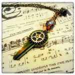 Gatekeeper's Upcycled Key OOAK Necklace in Antique Bronze, Steampunk Necklace Gatekeeper's Upcycled Key OOAK Necklace in Antique Bronze, Steampunk Necklace